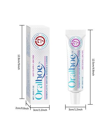 Denture Adhesive - 20g Dentures Refits Glue | Long Holding Denture Reliner Thermoplastic Denture Adhesive And Tightens Loose Upper And Lower Dentures And Partials For Teeth & Care - Buy Online on GoSupps.com