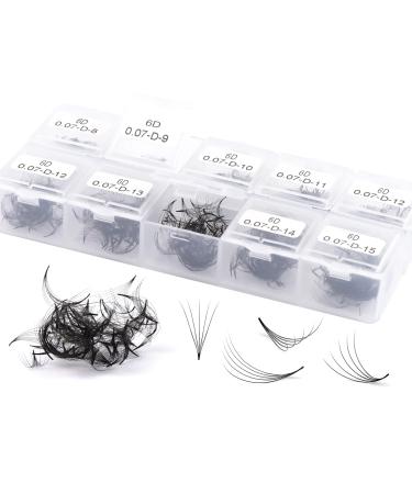 Obeyalash1000Pcs Loose Premade Fans Eyelash Extensions 4D Handmade Pomade Lash Fans 0.07mm C Curl Loose Fans Lash Extensions 8-15mm Promade Fans Lash Extensions(4D-0.07 C Curl 8-15mm)
