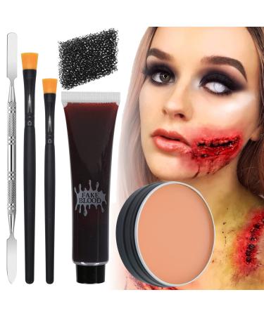 PHOEBE Halloween Makeup Kit Scar Wax SFX Makeup Kit for Special Effects Makeup Ideal to Use for Halloween, Carnivals, Daily Prank, Haunted House 02