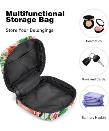 Women's Bonds Storage Pockets Stillpad Halter - Tropical Flamingo Portable Period Kit Bag | Feminine Product Bag for Girls - Buy Online on GoSupps.com