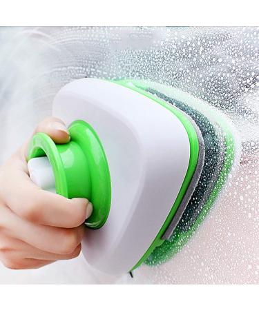 Green Glass Wipe Double Side Magnetic Window Cleaner Cleaning Brush Wiper Tools for High Rise and Car Glazed Windows Thickness - Buy Online on GoSupps.com