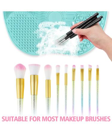 Ranphykx Silicone Makeup Brush Cleaning Mat - Large 9x6.6 Inch Scrubber with Suction Cup - Buy Online on GoSupps.com