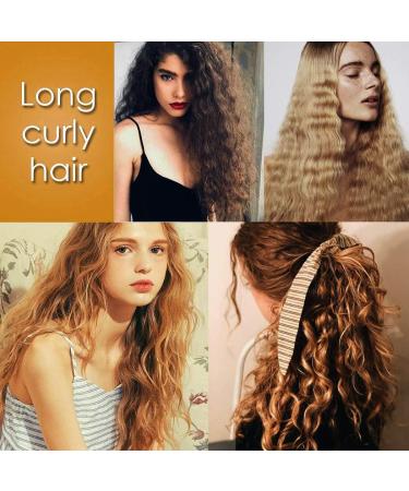 Lockenstab 3 Triple Barrels - 25mm Wave Iron for Beach Waves & Curls | Tourmaline Ceramic Digital Temp Display | Perfect for Long/Short Hair - Gold Finish - Buy Online on GoSupps.com