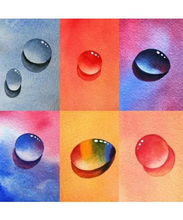 Square 3.9X3.9 Watercolor Paper Pad Journal 300gsm | 60pgs Travel Size Sketchbook for Calligrapher | 2 Textures Front Back | Watercolour Notebook - Buy Online on GoSupps.com