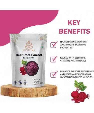 Organic Beet Root Powder 200 GRAM | Concentrated Whole Beet Root Source | High Dietary Nitrates - Raw Superfood Supplements - Great for Vegan Shakes & Smoothies - Non-GMO 7.05 Ounce (Pack of 1) - Buy Online on GoSupps.com