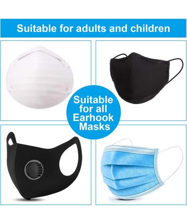 10-Piece Multicolor Face Covering Strap Extender & Ear Protector Hook Set - Buy Online on GoSupps.com