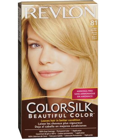 Revlon Colorsilk Ammonia Free Permanent Haircolor Level 3 8N Light Blonde 81 by Revlon