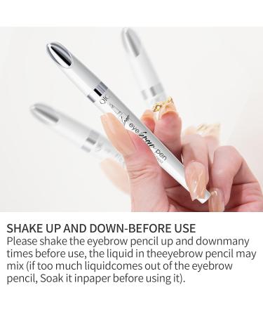 2024 Upgrade Microblading Eyebrow Pen - Waterproof Long-Lasting Eyebrow Pencil with 4-Prong Tip for Natural Looking Brows (Gray 3#) - Buy Internationally - Buy Online on GoSupps.com
