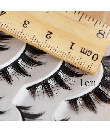 5 Pairs Japanese Style Makeup Eyelashes 3D Little Devil Spiky Eyelash Manga Lashes Cosplay Anime Eyelash Natural Look Beauty Eye Lash Extension Tools (Black-5 Pairs) - Buy Online on GoSupps.com