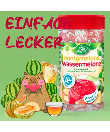 KING GEORGE Melon au miel Past que Boisson th instantan e 6 x 400 g Boisson th instantan un r gal chaud et froid paquet de miettes - Boisson pour l' t anniversaire f te melon miel past que - Buy Online on GoSupps.com