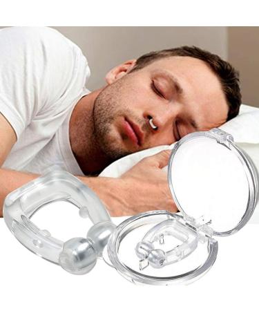 Silicone Magnetic Anti Snore Nose Clip - 2 Piece Set for Men and Women | Sleep Aid for Snoring Relief - Buy Online on GoSupps.com