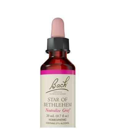 Bach Original Flower Remedies, Star of Bethlehem for Grief and Shock, Natural Homeopathic Flower Essence, Holistic Wellness and Stress Relief, Vegan, 20mL Dropper
