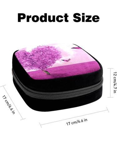 GIAPB Period Bag Sanitary Napkin Storage Holder | Purple Heart Tree Design - Buy Online on GoSupps.com