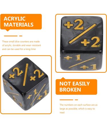 Ipetboom Kids Toys 24Pcs Dice Counters Token Dice D6 Cube Loyalty Black Dice Set - Buy Online on GoSupps.com