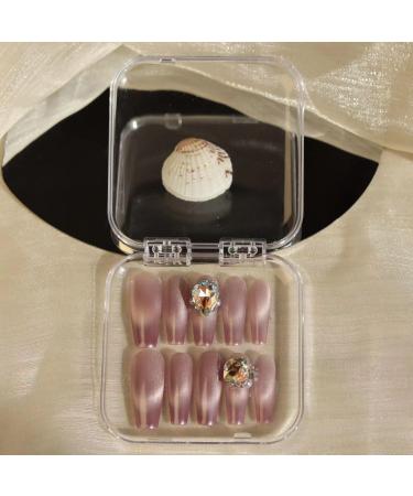 Temperament-enhancing manicure pink cat's eye hand-wearing a distant light with the same paragraph.(S) - Buy Online on GoSupps.com