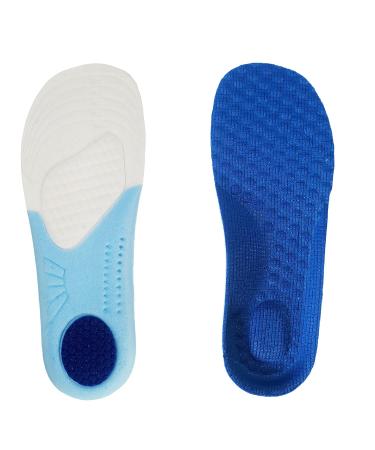 Kids Memory Foam Insoles for Arch Support and Comfort Children's Replacement Insoles Inserts (L Big Kids 3-6.5)