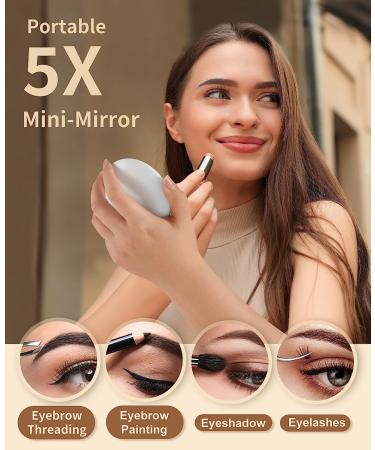 Jack & Rose Travel Mirror - Lighted Makeup Mirror with Magnification | Portable LED Vanity Mirror - Buy Online on GoSupps.com