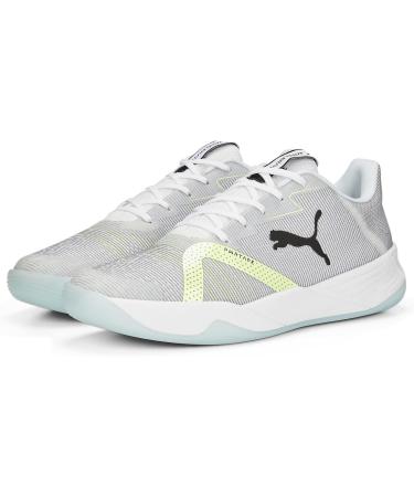 PUMA Unisex Accelerate Turbo Nitro II - Hallenturnschuh 41 EU | Puma White Black & Fizzy Light Nitro Blue - International Shipping Available - Buy Online on GoSupps.com