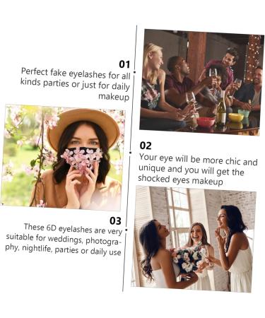 LALAFINA 5 Pairs False Eyelashes Eyelash Long Eyelashes Fluffy Volume Lashes Cosmetic Eyelashes Reusable Eyelashes False Lashes Handmade Eyelashes 3d Artificial Fiber Makeup Tools - Buy Online on GoSupps.com