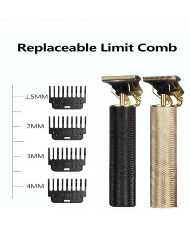 Yamloveme Trimmer Professional Cordless Hair Clipper Hair Edgers Clippers for Men Electric Hair Zero Gapped Hair Clippers with 4 Different Combs (2PCS-D) - Buy Online on GoSupps.com