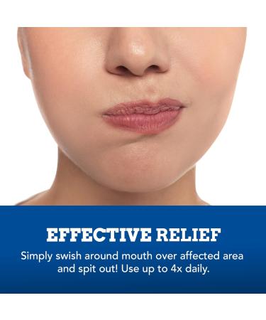 Orajel Antiseptic Oral Pain Rinse Formulated For Mouth Sores With Hydrogen Peroxide & Menthol 473 mL - Buy Online on GoSupps.com