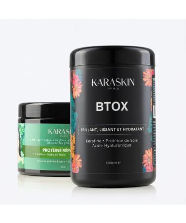 Lot de soins capillaires Btox Lissant et Reparateur Proteine