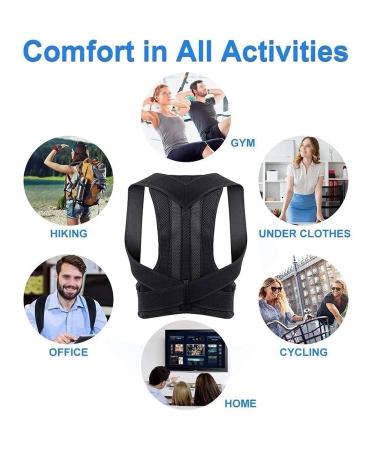 Back Support Belts Posture Corrector Back Brace Improves Posture And Provides For Men Women Lower And Upper Back Pain Relief For Neck Back Shoulder Posture Brace Corrector (Size : 3XL) - Buy Online on GoSupps.com