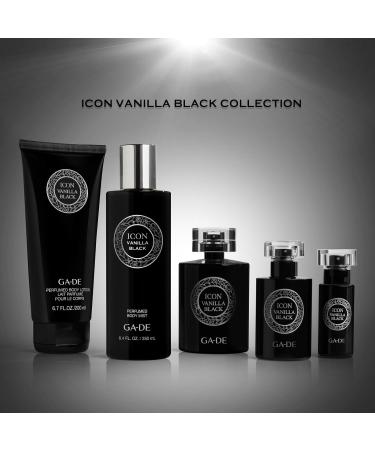 Icon Vanilla Black - EDP Spray Perfume for Women - Warm Smoky - Vanilla Notes Spiced Accords of Amber Sandalwood - Exotic Fruits - 3.4 oz - Buy Online on GoSupps.com