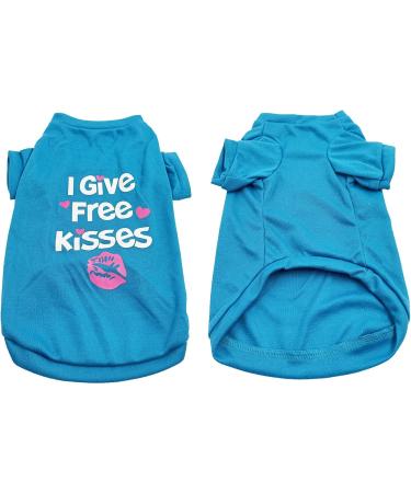 Shop AMAONE Chihuahua Dog Coat - Winter Bowknot Knit Jacket for Small Dogs - Leopard Print - Blue - Buy Online on GoSupps.com