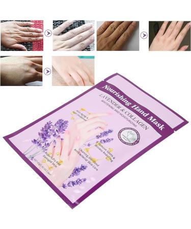 5 Pcs Hand Peel Mask Moisturizing Lavender Hand Spa Gloves Brightening Dead Skin Removal Hydrates Hands Masks for Home Beauty Salon - Buy Online on GoSupps.com