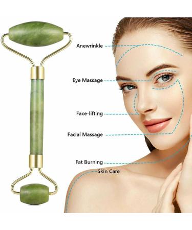 Buy Jade Roller for Face | Premium Facial & Neck Massager for Enhanced Skin Care - Perfect for Serums Creams & Oils - Buy Online on GoSupps.com