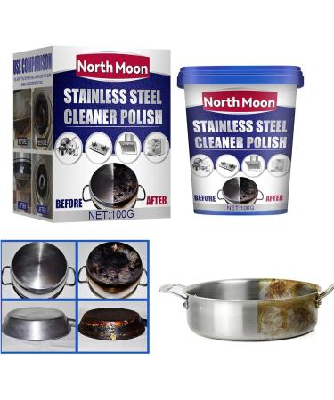 Metal Polish Paste | Stainless Steel Cleaner for Appliances | Industrial Strength Scratches Remover and Cleaner Protects Appliances from Fingerprints Dtt - Buy Online on GoSupps.com