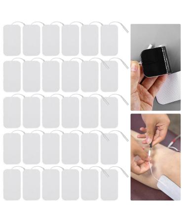 Tens device electrodes pads 30 pieces 9x5cm glue electrodes pads for tens ems devices trainer reusable for relieving muscle back and joint pain compatible with the most tens - Buy Online on GoSupps.com