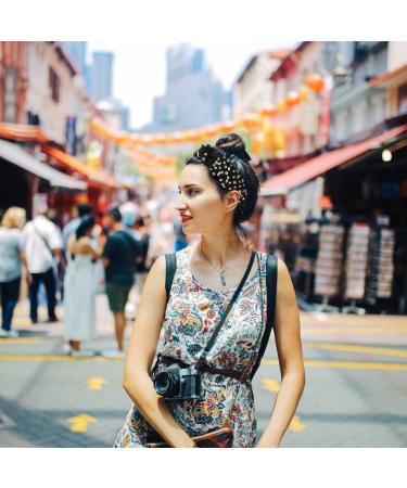 Etercycle Black Rhinestone Headband - Top Knotted Fashion Headband for Women - Buy Online on GoSupps.com