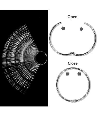 Laza 100 PCs 3-in-1 Clear Nail Swatch Sticks | Stiletto Nail Art Polish Color Display & Sample Tips | Transparent Fan Shaped Design for Perfect Nail Displays - Buy Online on GoSupps.com