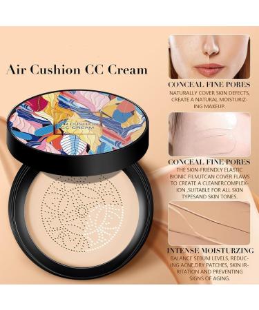 GDSAFS New Mushroom Head Air Cushion CC Cream 2024 Upgrade Air Cushion CC Cream Mushroom Head BB Cream Face Make Up Long Lasting Matte Moisturizing Concealer (Natural 2PCS) 2PCS Natural - Buy Online on GoSupps.com