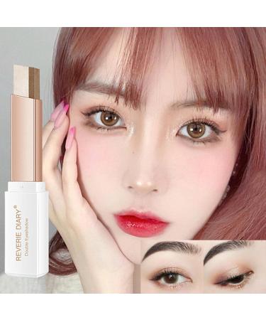 Two-Colored Eyeshadow Pen - Portable Double Color Gradient Makeup Tool | Quick & Durable Brown Coffee Shade - Buy Online on GoSupps.com