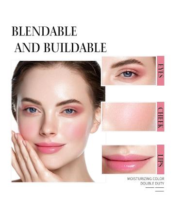 DMLNN Blush Balm: Multipurpose Waterproof Gel for Cheeks and Lips - Clear Gloss Finish - Buy Online on GoSupps.com