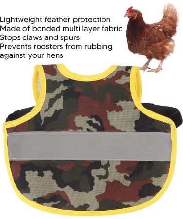 GLOGLOW Chicken Vest - Hen Apron for Back Protection | Camouflage Design - Buy Online on GoSupps.com