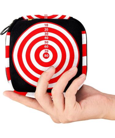 Menstruation Pad Bag with Zipper | Women's Tampon & Napkin Organizer | Stylish Collective Bags in Target Red & White Circle - Buy Online on GoSupps.com