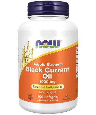 Now Foods Black Currant Oil 1000 mg - 100 Softgels 2 Pack