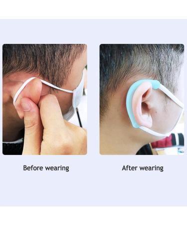 Mona43Henry Pairs Silicone Ear Hooks Earring Covers Reusable Silicone Ear Protectors Ear Holder Hook Ear Strap Accessories Can Relieve Earache Gorgeous Black - Buy Online on GoSupps.com