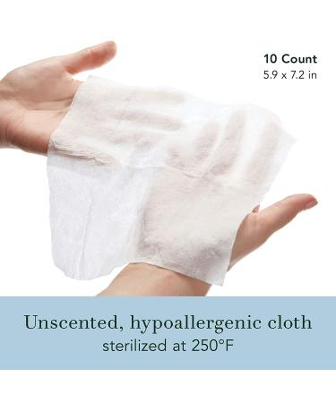 Rael Body Wipes - Unscented Organic Cotton Wipes for Women (10 Count x 4) | Vegan, Cruelty-Free - Buy Online on GoSupps.com