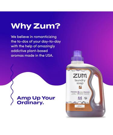 Buy Zum Indigo Wild Amber 64 oz Laundry Soap Bar Soap & Hand Mist - International Shipping Available - Buy Online on GoSupps.com