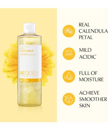 Neogen DERMALOGY Real Flower Toner Calendula 300ml - Hydrating & Soothing Skincare | International Shipping Available - Buy Online on GoSupps.com
