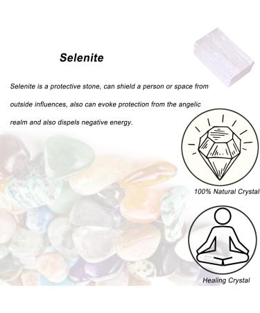 Selenite Raw Crystals Large 1.25-2.0 | Healing Natural Rough Stones for Tumbling, Cabbing, Decoration | Wicca, Reiki, Polishing - Buy Online on GoSupps.com