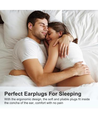 Aopigavi Ear Plugs for Sleeping - Noise Reduction 25-33dB 2 Pairs + 16 Ear Tips - Soft Silicone Noise Cancelling Earplugs for Sleep Study & Work - Purple - Buy Online on GoSupps.com