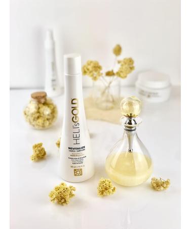 Heli's Gold Revitalize Shampoo - Nourish & Repair Dry Damaged Hair - Color Safe Paraben & Silicone Free - 10.1 Oz - International Shipping Available - Buy Online on GoSupps.com