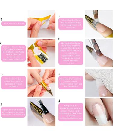 Inlaq 500-Pack Nail Stencil | Premium Gel & Acrylic Nail Styling - Durable & Adhesive - Narrow Design - 38mm Roller Width - Free International Shipping - Buy Online on GoSupps.com