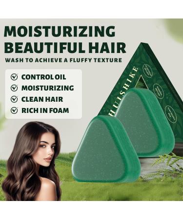  SONGVISON Nature Triangle Solid Shampoo for Women & Men - Eco Friendly Natural Solid Shampoo with Herbal Extracts to Soothe Scalp Strengthen Hair & Reduce Frizz - Buy Online on GoSupps.com